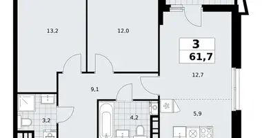 Appartement 3 chambres dans poselenie Sosenskoe, Fédération de Russie