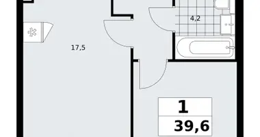 Apartamento 1 habitación en poselenie Sosenskoe, Rusia