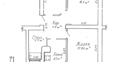 Apartamento 3 habitaciones en Minsk, Bielorrusia