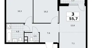 Appartement 3 chambres dans South-Western Administrative Okrug, Fédération de Russie