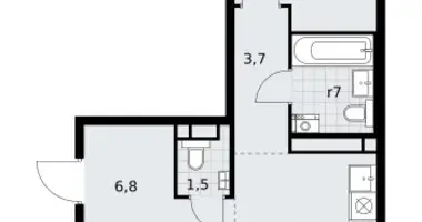 Apartamento 3 habitaciones en Postnikovo, Rusia