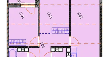 Apartamento 3 habitaciones en Minsk, Bielorrusia