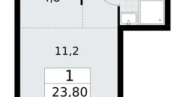 Apartamento 1 habitación en poselenie Sosenskoe, Rusia