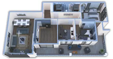 3 bedroom apartment in Muratpasa, Turkey