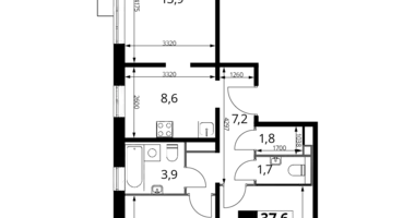 Mieszkanie 3 pokoi w Nekrasovka District, Rosja