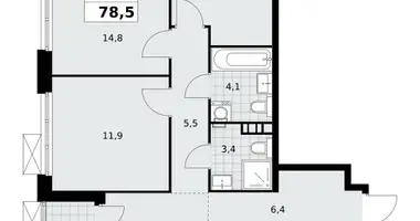 Apartamento 4 habitaciones en Moscú, Rusia