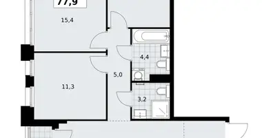 Квартира 3 комнаты в район Коммунарка, Россия