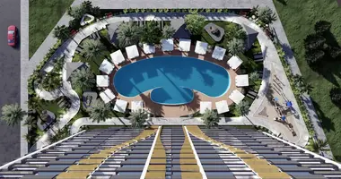 Apartamento 1 habitacion con acristalamiento con cámara, con balcón, con ascensor en Mersin, Turquía