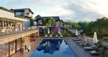 Villa 5 room villa with swimming pool, with sauna, with tennis court in Kurtkoey, Turkey