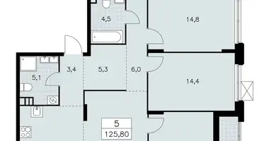 Apartamento 5 habitaciones en Moscú, Rusia