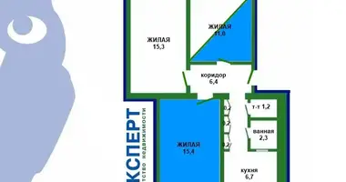 Wohnung 3 zimmer in Minsk, Belarus