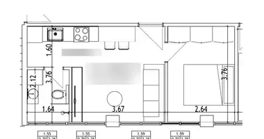 Apartamento 2 habitaciones en Municipality of Thessaloniki, Grecia