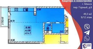 Wohnung 1 zimmer in Minsk, Weißrussland