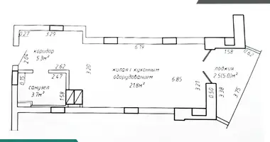 Wohnung 1 zimmer in Minsk, Belarus