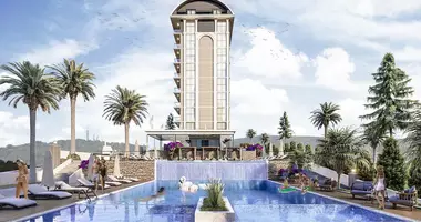 Penthouse 4 pokoi z balkon, z klimatyzacja, z widok na morze w Payallar, Turcja