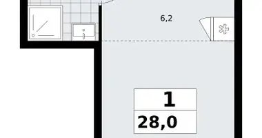 Квартира 1 комната в район Коммунарка, Россия