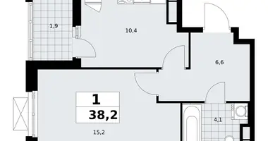 Apartamento 1 habitación en poselenie Sosenskoe, Rusia