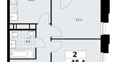 Apartamento 2 habitaciones en poselenie Sosenskoe, Rusia