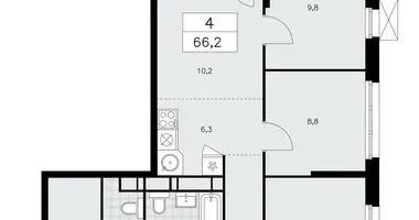 Appartement 4 chambres dans Moscou, Fédération de Russie