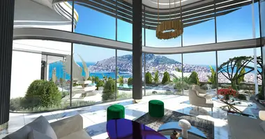 Вилла 8 комнат  с балконом, с мебелью, с кондиционером в Аланья, Турция