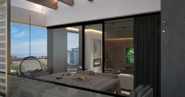 Penthouse 2 chambres avec Balcon, avec Vue sur la mer, avec obschestvennyy basseyn public pool dans Trikomo, Chypre du Nord