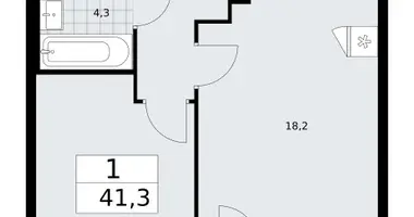 Apartamento 1 habitación en Troitsk, Rusia
