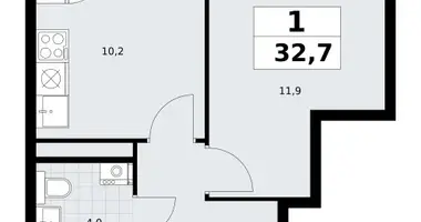 Apartamento 1 habitación en Postnikovo, Rusia