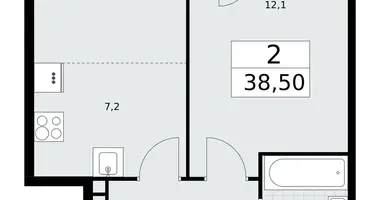 Apartamento 2 habitaciones en Postnikovo, Rusia