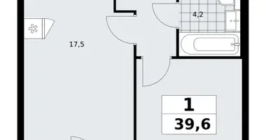 Apartamento 1 habitación en poselenie Sosenskoe, Rusia