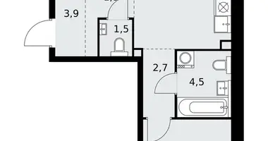 Apartamento 3 habitaciones en poselenie Sosenskoe, Rusia