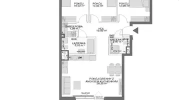 Apartamento 4 habitaciones en Danzig, Polonia