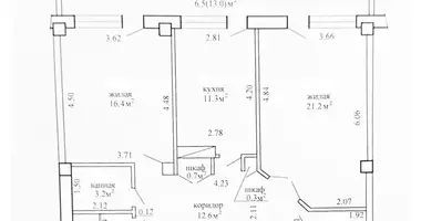 Wohnung 2 zimmer in Minsk, Weißrussland