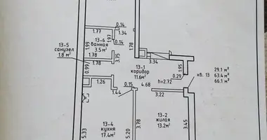 Wohnung 2 Zimmer in Minsk, Weißrussland