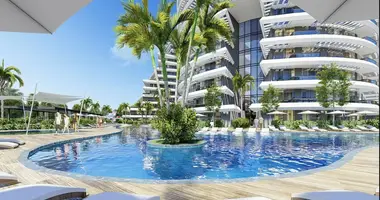 Apartamento 1 habitacion con terraza, con vid na more, con área protegida en Yalci, Turquía