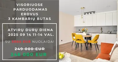 Mieszkanie 3 pokoi w Wilno, Litwa