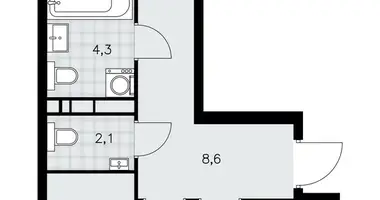 Appartement 2 chambres dans poselenie Sosenskoe, Fédération de Russie