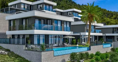 Villa 4 bedrooms with Balcony, with Air conditioner, with Sea view in Alanya, Turkey