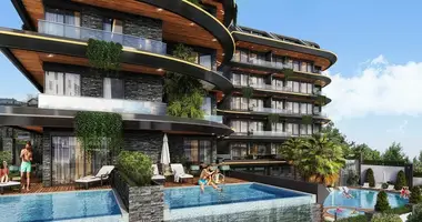 Penthouse 3 Zimmer mit Balkon, mit Klimaanlage, mit Bergblick in Yaylali, Türkei