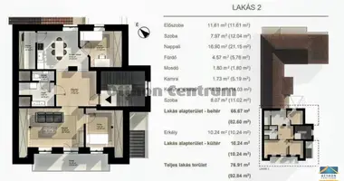 3 room apartment in Cegled, Hungary