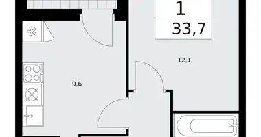 Apartamento 1 habitación en poselenie Sosenskoe, Rusia