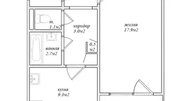 Квартира 1 комната в Гатово, Беларусь