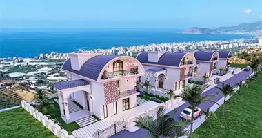 6 room house with furniture, with air conditioning, with sea view in Mahmutlar, Turkey