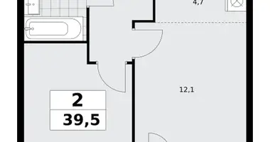 Appartement 2 chambres dans poselenie Sosenskoe, Fédération de Russie