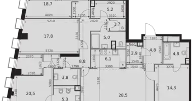 Appartement 5 chambres dans North-Western Administrative Okrug, Fédération de Russie