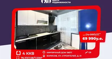 Apartamento 4 habitaciones en Borisov, Bielorrusia