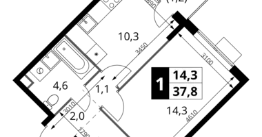 Appartement 1 chambre dans Khimki, Fédération de Russie