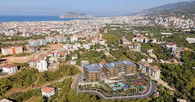 Penthouse 5 zimmer mit Balkon, mit Klimaanlage, mit Meerblick in Alanya, Türkei