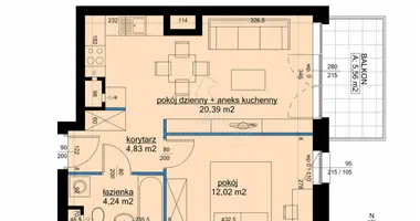 Apartamento 2 habitaciones en Poznan, Polonia