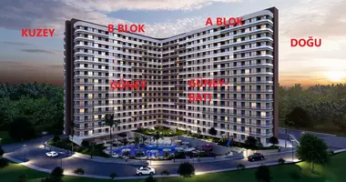 Mieszkanie 2 pokoi z parking, z balkon, z Lift w Uectepe, Turcja