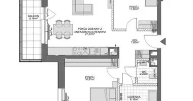 Apartamento 3 habitaciones en Danzig, Polonia